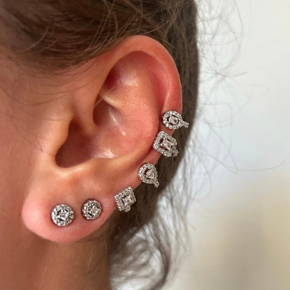 Verea (silver)kıkırdak küpe