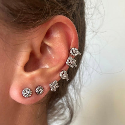 Verea (silver)kıkırdak küpe